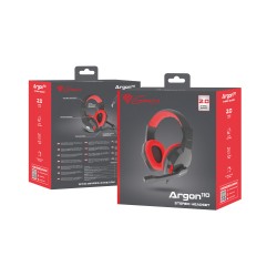 GENESIS ARGON 110 Gaming Headset, On-Ear, Wired, Microphone, Black/Red Genesis | ARGON 110 | Wired | On-Ear