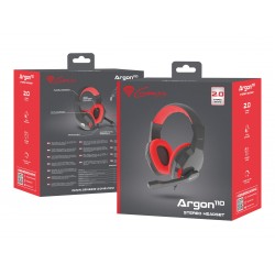 GENESIS ARGON 110 Gaming Headset, On-Ear, Wired, Microphone, Black/Red Genesis | ARGON 110 | Wired | On-Ear
