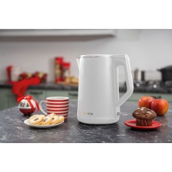 Gorenje | Kettle | K15DWW | Electric | 2200 W | 1.5 L | Plastic + metal | 360 rotational base | White