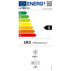 Goddess | GODFTE2145WW8E | Freezer | Energy efficiency class E | Chest | Free standing | Height 84.6 cm | Total net capacity 142