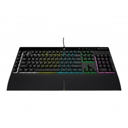 Corsair | Rubber Dome | K55 RGB PRO | Gaming keyboard | Gaming Keyboard | RGB LED light | US | Wired | Black