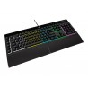 Corsair | Rubber Dome | K55 RGB PRO | Gaming keyboard | Gaming Keyboard | RGB LED light | US | Wired | Black