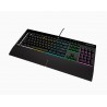 Corsair | Rubber Dome | K55 RGB PRO | Gaming keyboard | Gaming Keyboard | RGB LED light | US | Wired | Black