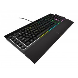 Corsair | Rubber Dome | K55 RGB PRO | Gaming keyboard | Gaming Keyboard | RGB LED light | US | Wired | Black