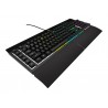 Corsair | Rubber Dome | K55 RGB PRO | Gaming keyboard | Gaming Keyboard | RGB LED light | US | Wired | Black