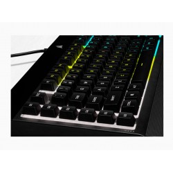 Corsair | Rubber Dome | K55 RGB PRO | Gaming keyboard | Gaming Keyboard | RGB LED light | US | Wired | Black