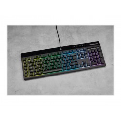 Corsair | Rubber Dome | K55 RGB PRO | Gaming keyboard | Gaming Keyboard | RGB LED light | US | Wired | Black