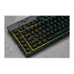 Corsair | Rubber Dome | K55 RGB PRO | Gaming keyboard | Gaming Keyboard | RGB LED light | US | Wired | Black
