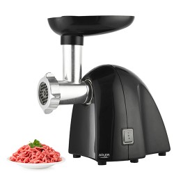 Adler | Meat mincer | AD 4811 | Black | 600 W | Number of speeds 1 | Throughput (kg/min) 1.8 | 3 replaceable sieves: 3mm for gri