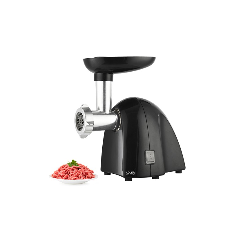 Adler | Meat mincer | AD 4811 | Black | 600 W | Number of speeds 1 | Throughput (kg/min) 1.8 | 3 replaceable sieves: 3mm for gri