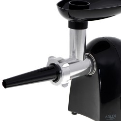 Adler | Meat mincer | AD 4811 | Black | 600 W | Number of speeds 1 | Throughput (kg/min) 1.8 | 3 replaceable sieves: 3mm for gri