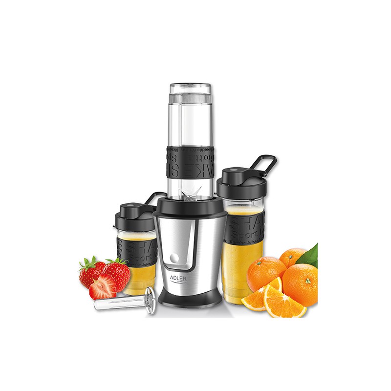 Adler | Blender | AD 4081 | Tabletop | 800 W | Jar material BPA Free Plastic | Jar capacity 0.57 and 0.4 L | Ice crushing | Blac