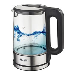 Mesko | Kettle | MS 1301b | Electric | 1850 W | 1.7 L | Glass/Stainless steel | 360 rotational base | Black