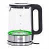 Mesko | Kettle | MS 1301b | Electric | 1850 W | 1.7 L | Glass/Stainless steel | 360 rotational base | Black