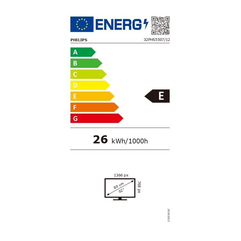 Philips | LED HD TV | 32PHS5507/12 | 32" (80 cm) | HD LED | Black