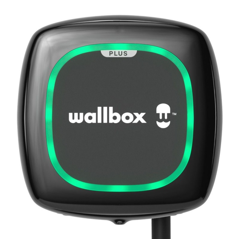 Wallbox Pulsar Plus Electric Vehicle charger, 5 meter cable Type 2, 7,4kW, RCD(DC Leakage) + OCPP, Black Wallbox | Pulsar Plus E