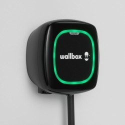 Wallbox Pulsar Plus Electric Vehicle charger, 5 meter cable Type 2, 7,4kW, RCD(DC Leakage) + OCPP, Black Wallbox | Pulsar Plus E
