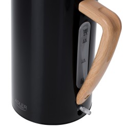 Adler | Kettle | AD 1347b | Electric | 2200 W | 1.5 L | Stainless steel | 360 rotational base | Black