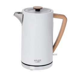 Adler | Kettle | AD 1347w | Electric | 2200 W | 1.5 L | Stainless steel | 360 rotational base | White