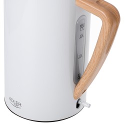Adler | Kettle | AD 1347w | Electric | 2200 W | 1.5 L | Stainless steel | 360 rotational base | White