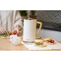 Adler | Kettle | AD 1347w | Electric | 2200 W | 1.5 L | Stainless steel | 360 rotational base | White