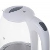 Mesko | Kettle | MS 1302w | Electric | 2200 W | 1.7 L | Glass | 360 rotational base | White