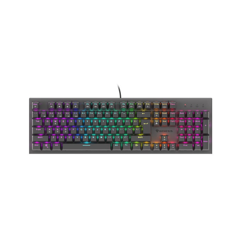 Genesis | THOR 303 | Mechanical Gaming Keyboard | RGB LED light | US | Black | Wired | USB Type-A | 1152 g | Outemu Red