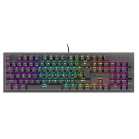Genesis | THOR 303 | Mechanical Gaming Keyboard | RGB LED light | US | Black | Wired | USB Type-A | 1152 g | Outemu Red