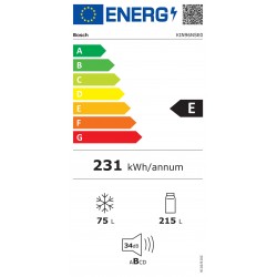 Bosch | KIN96NSE0 Series 2 | Refrigerator | Energy efficiency class E | Built-in | Combi | Height 193.5 cm | No Frost system | F