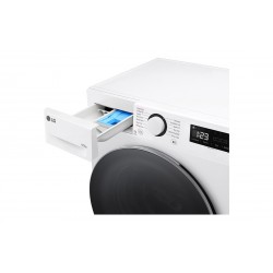 LG | F2DR509S1W | Washing machine with dryer | Energy efficiency class A | Front loading | Washing capacity 9 kg | 1200 RPM | De