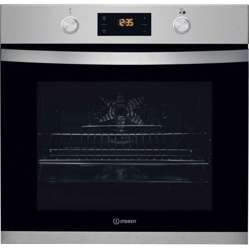 INDESIT | IFW 3544 JH IX | Oven | 71 L | Electric | Hydrolytic | Electronic | Height 59.5 cm | Width 59.5 cm | Stainless steel