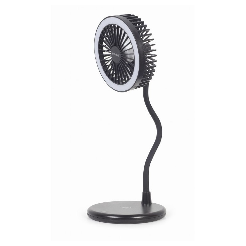 Gembird | TA-WPC10-LEDFAN-01 Desktop Fan With Lamp And Wireless Charger | N/A | Phone or tablet with built-in Qi wireless chargi